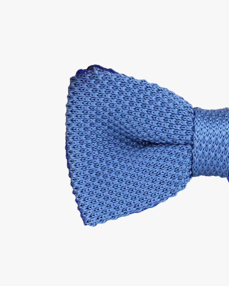 Noeud papillon tricot | Bleu Bleu