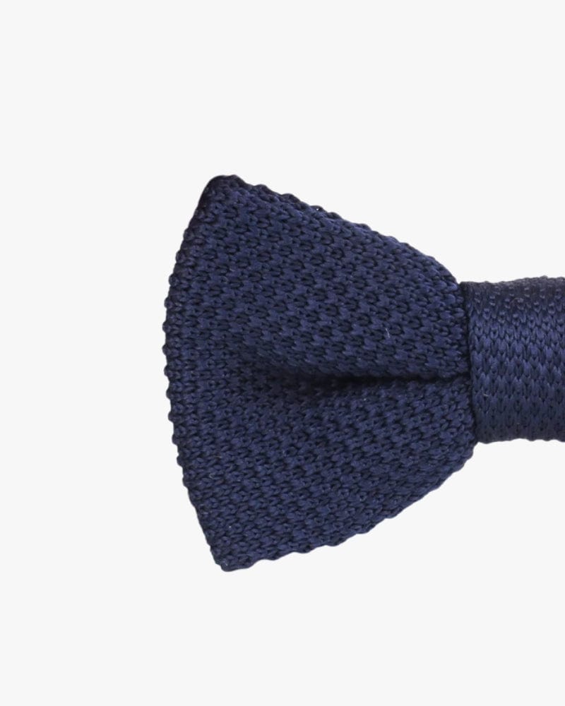 Noeud papillon tricot | Bleu marine Bleu