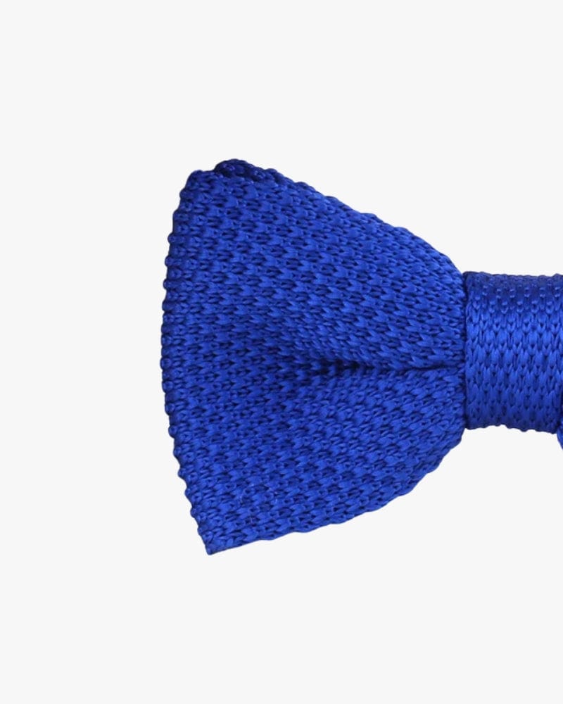 Noeud papillon tricot | Bleu roi Bleu