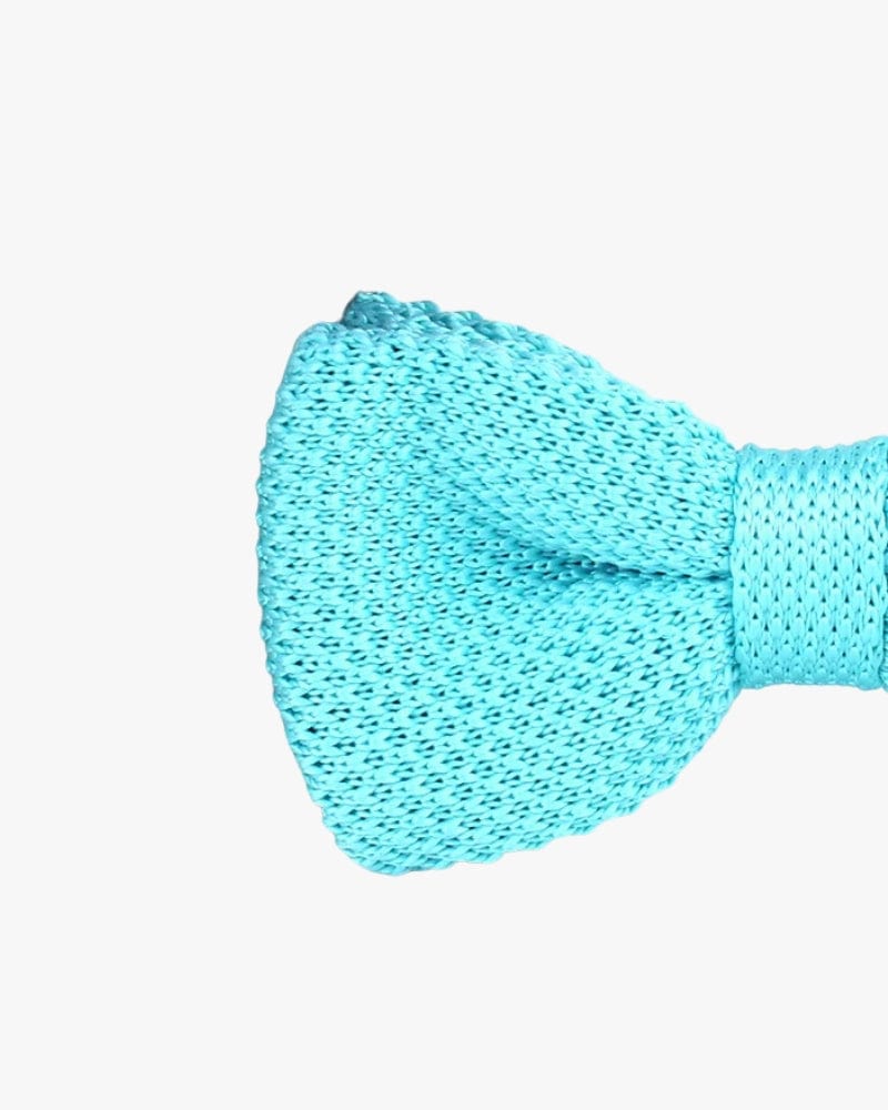 Noeud papillon tricot | Bleu turquoise Turquoise