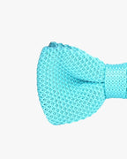 Noeud papillon tricot | Bleu turquoise Turquoise