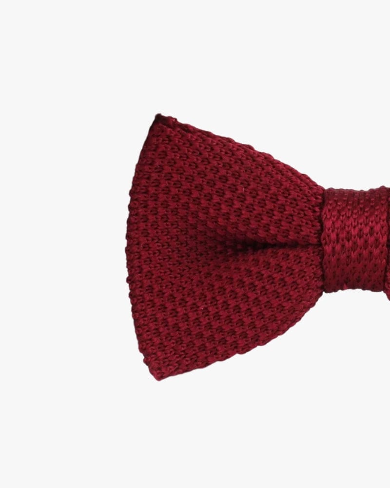 Noeud papillon tricot | Bordeaux Bordeaux