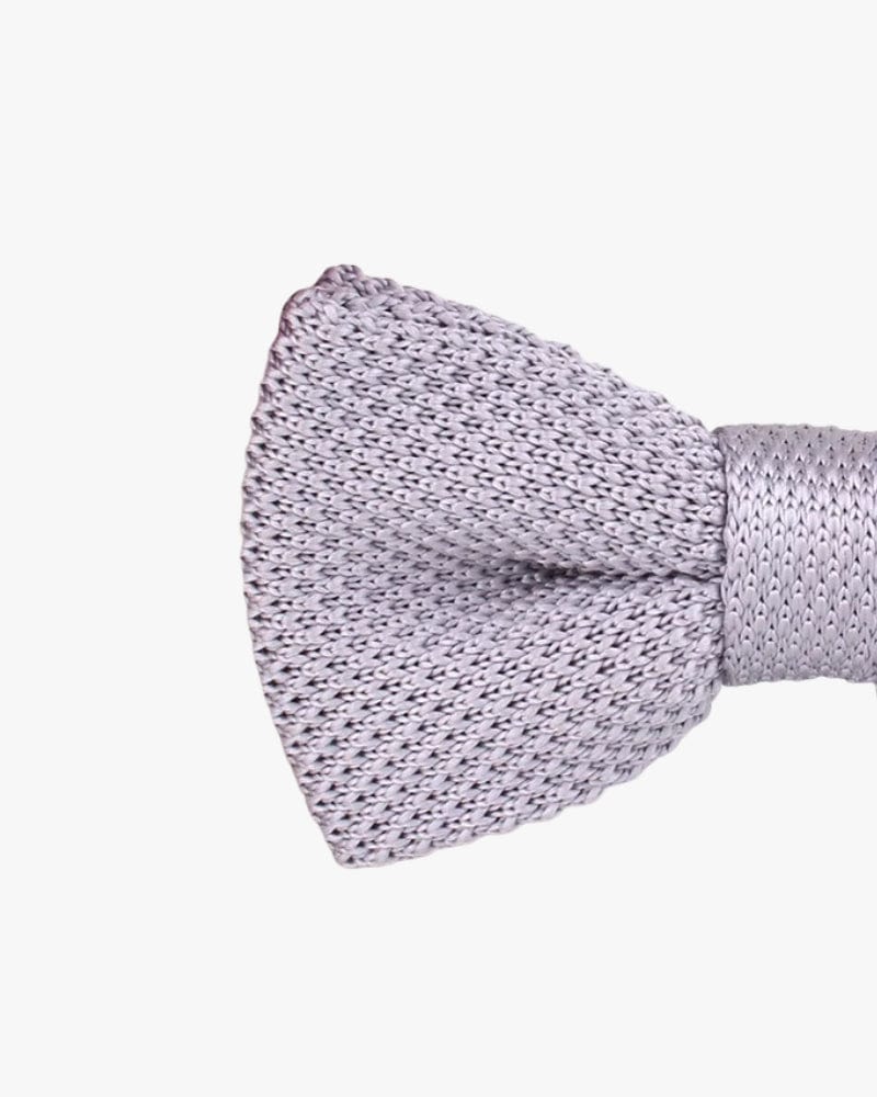 Noeud papillon tricot | Gris clair Gris