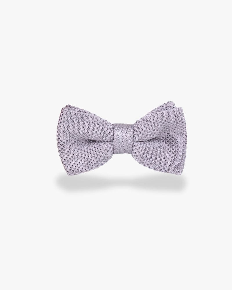 Noeud papillon tricot | Gris clair Gris
