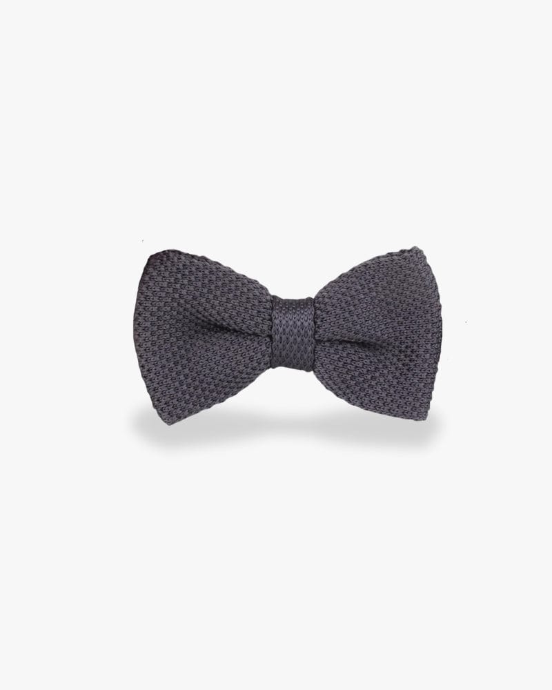 Noeud papillon tricot | Gris foncé Gris