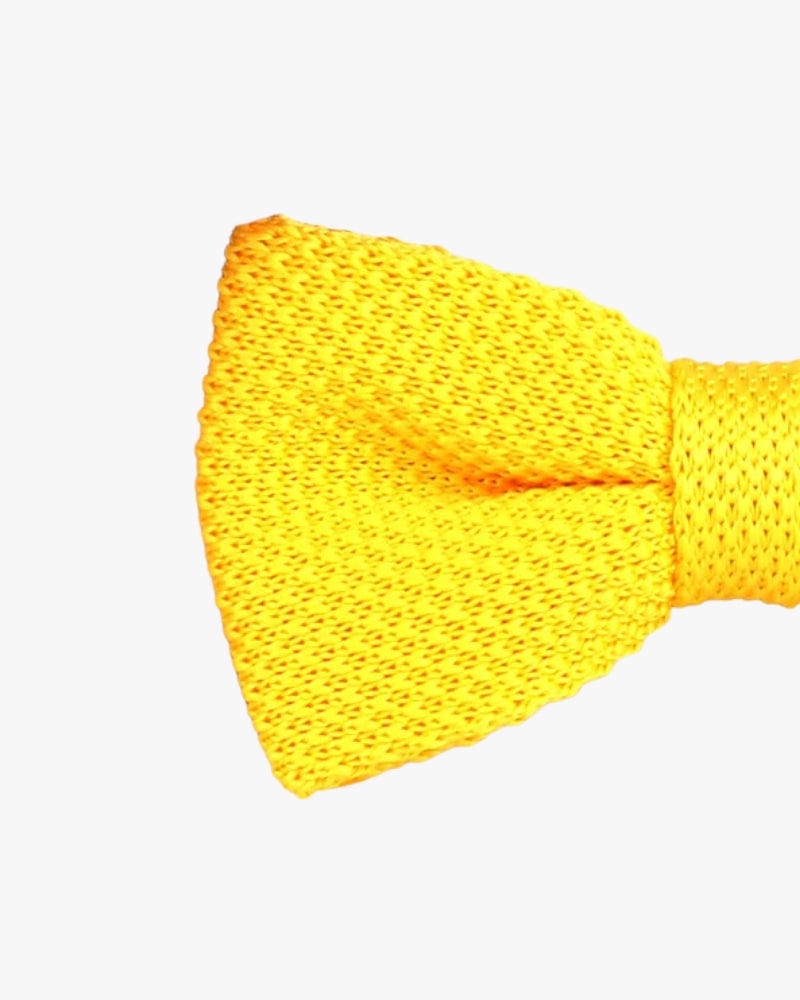 Noeud papillon tricot | Jaune Jaune