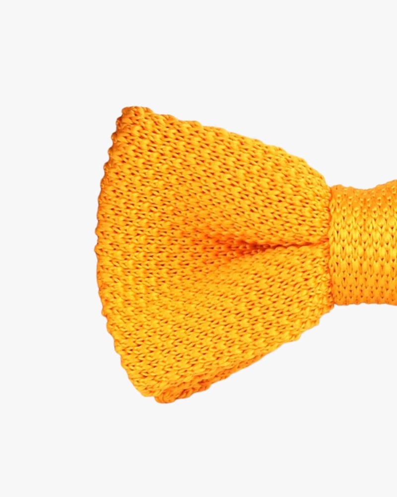 Noeud papillon tricot | Jaune moutarde Jaune