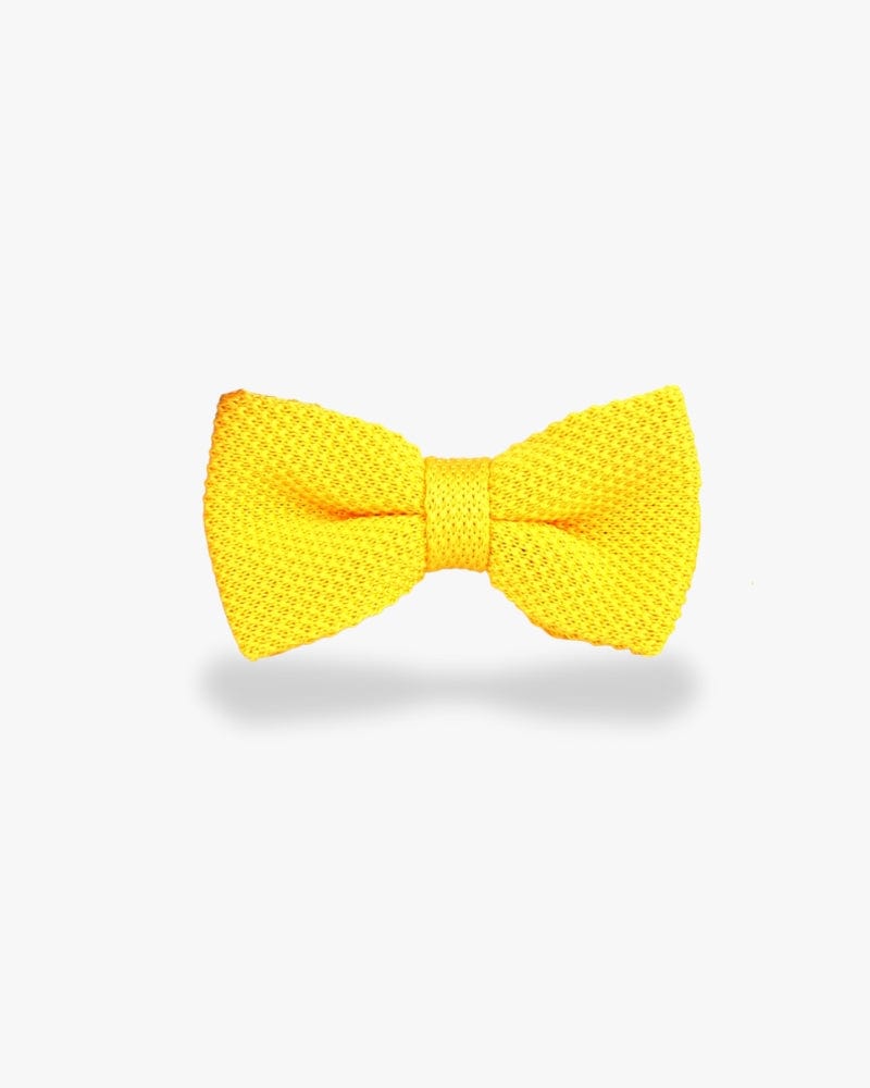 Noeud papillon tricot | Jaune Jaune