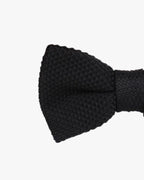 Noeud papillon tricot | Noir Noir