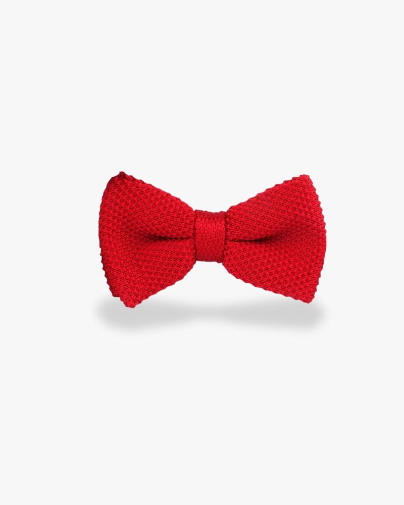 Noeud papillon tricot | Rouge intense Rouge