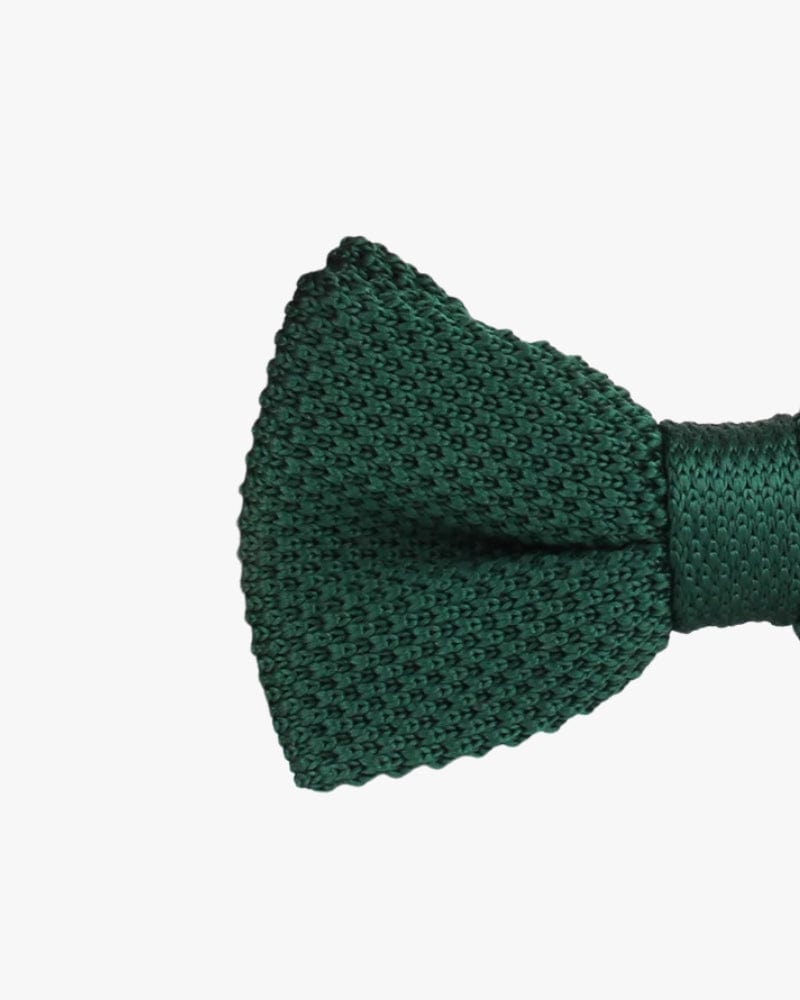 Noeud papillon tricot | Vert bouteille Vert