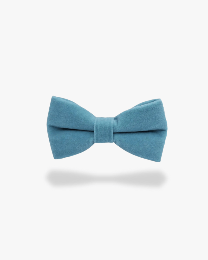 Noeud papillon velours | Bleu océan Bleu